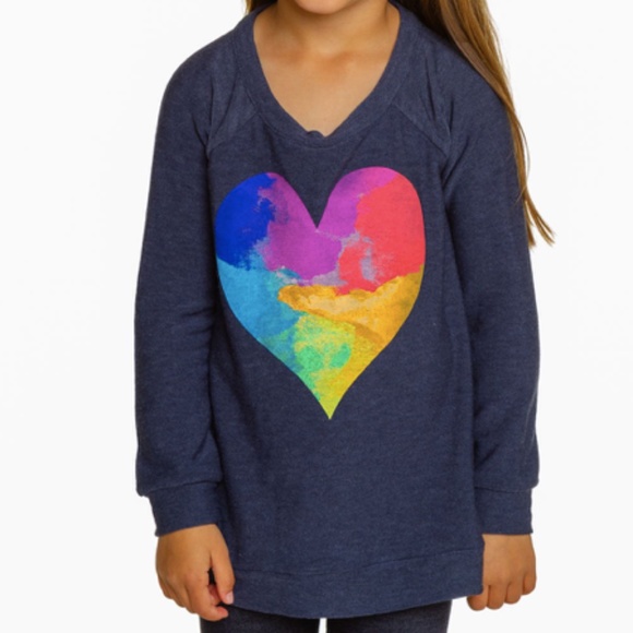 Chaser Kids-Watercolor Heart Cozy Knit - Picture 4 of 5